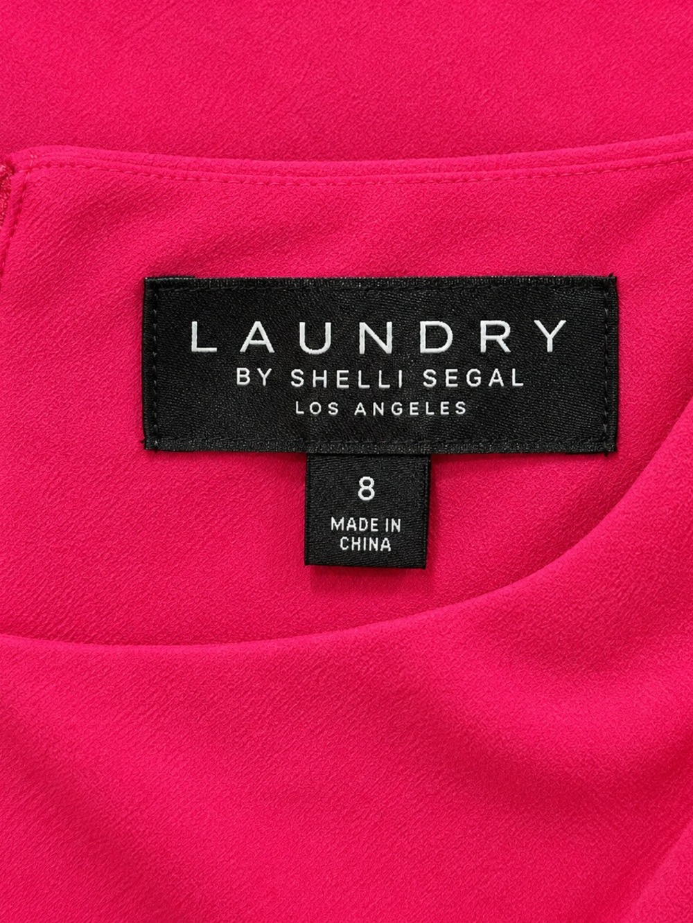 Laundry by Shelli Segal Ruby Cherry Red Draped Sheath Cocktail Dress Size 8 - Picture 5 of 7